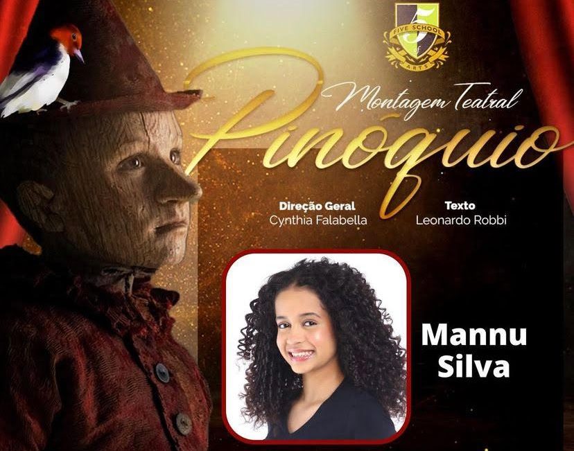 Mannu Silva integra o elenco de “Pinóquio” com direção geral de Cynthia Falabella