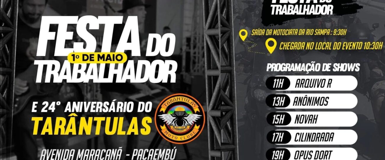 Dia do trabalhador em Queimados será comemorado este ano na Vila Pacaembu