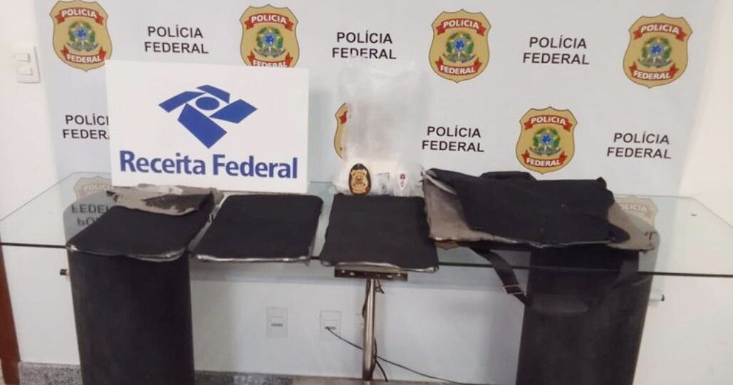PF e Receita Federal prendem mexicano com 4kg de metanfetamina, no RJ