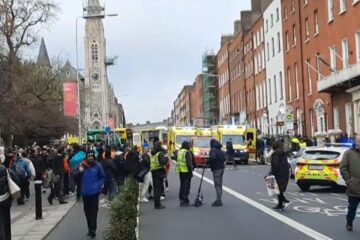 Motoboy brasileiro enfrenta terrorista em Dublin na Irlanda e salva crianças
