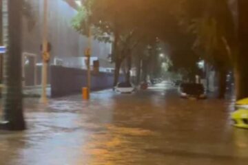Chuvas e ventos trazem frente fria e tempo volta assustar a população do Estado do Rio de Janeiro