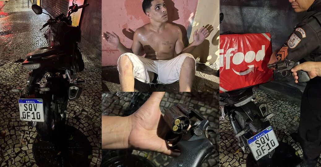 Policiais prenderam nesta madrugada de domingo (10), suspeito de cometer assaltos na Zona Sul do Rio